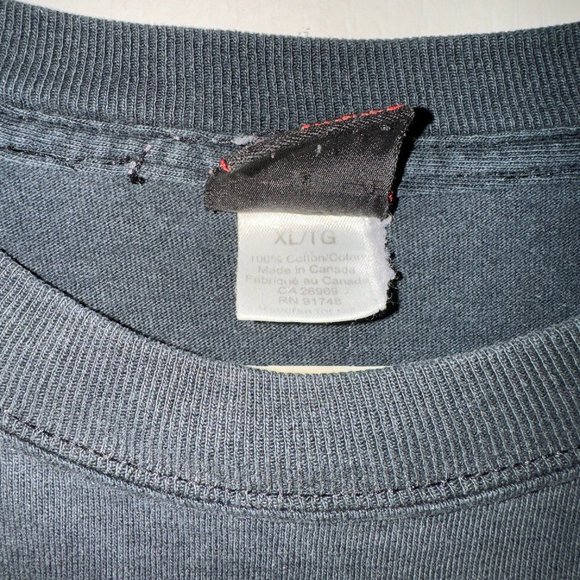 Y2K Nike  Hockey Team Canada Front Graphic T Shirt Black XL Short Sleeve - Picture 4 of 4